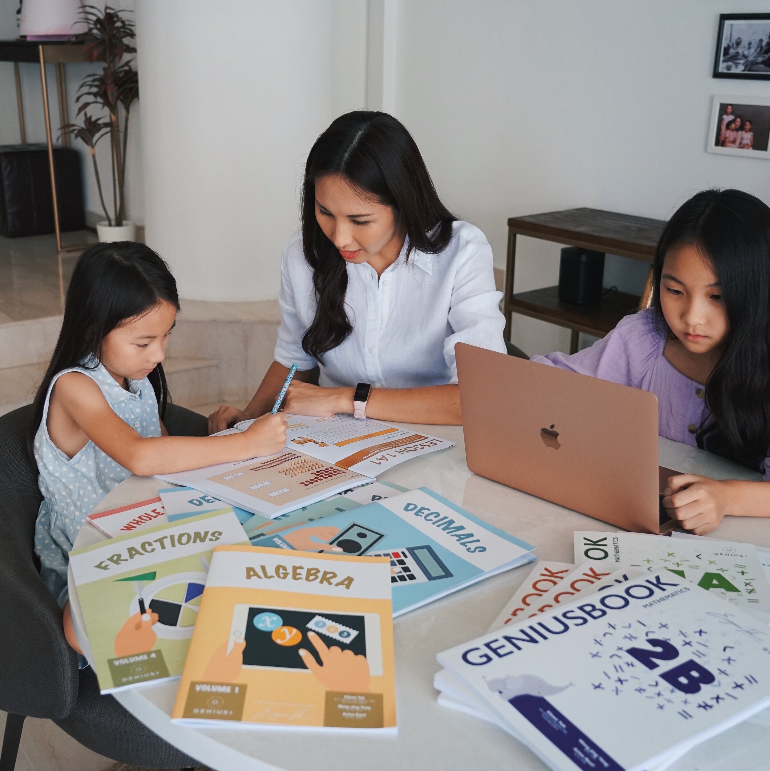 Child working with GPA workbooks
